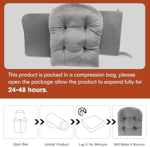 JZHLLA Glider Rocker Replacement Cushion Set - Image 4
