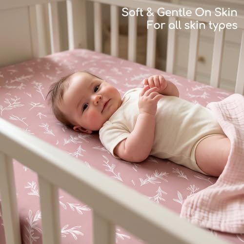 3 Pack Baby Crib Sheets for Boys Girls 52x28 Fitted Crib Sheet - Image 3