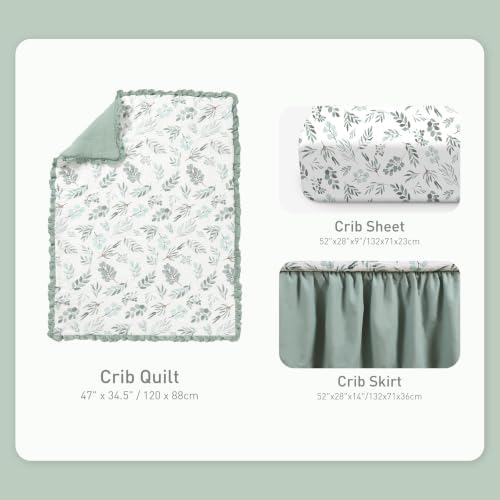 Organic Cotton Muslin Baby Crib Bedding Set 3 Pack - Image 6