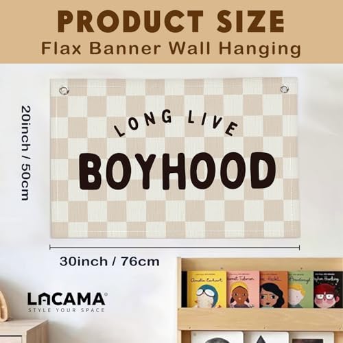 Lacama Long Live Boyhood Boys Room Decor Nursery Decor - Image 4