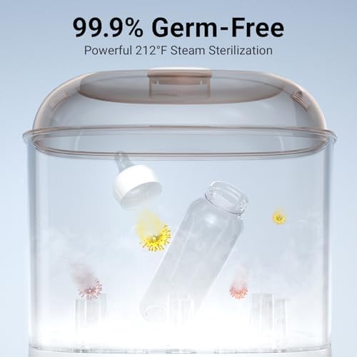 Bear Bottle Sterilizer and Dryer, 2-Layer Electric Steam Sanitizer - Image 5
