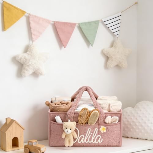 Personalized Baby Diaper Caddy Organizer - Image 2