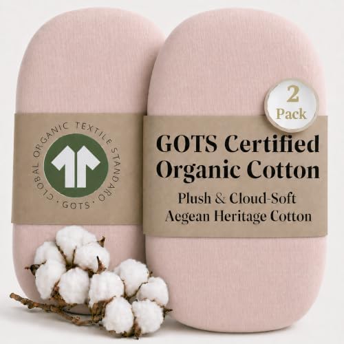Bassinet Sheets 31x16 inches, GOTS Certified 100% Organic Cotton by Purityfromthefirstsleep