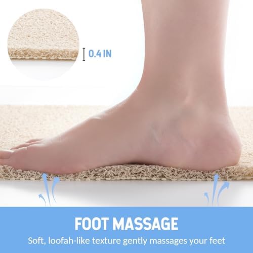 Hargiis Non-Slip Bathtub Mat, Anti Slip Shower Mat, Fast Drying Bathtub Mats - Image 5