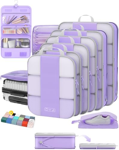 OlarHike 10 Set Compression Packing Cubes by OlarHike
