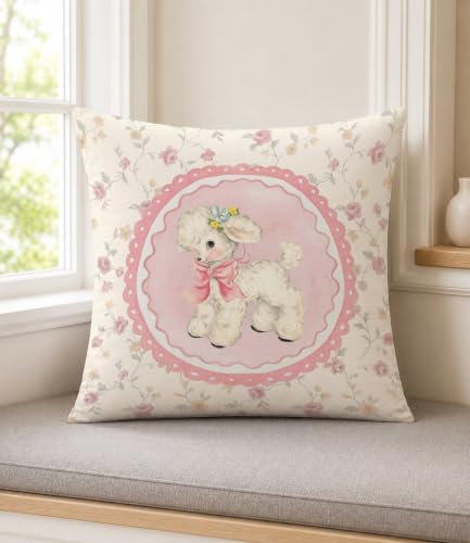 Lamb Pillow Cover 18x18 - Image 2