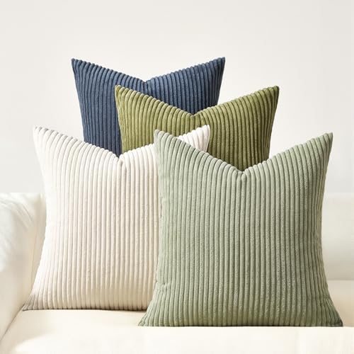 Topfinel Decorative Velvet Pillow Covers 24x24 Set of 4 Livingroom Cushion by Topfinel
