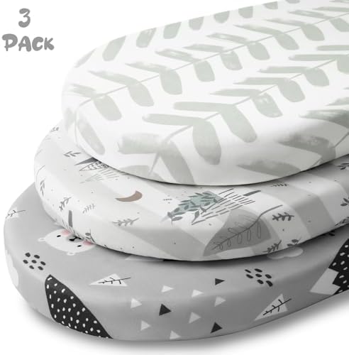 Yoofoss 3-Pack Bassinet Sheets for Boys Girls Universal Fit - Image 5