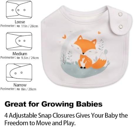 Maiwa 6 Pack Waterproof Cotton Baby Bibs - Image 3