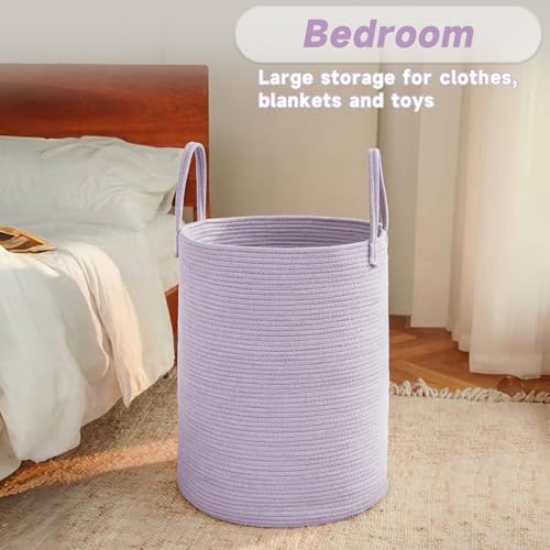 JMvicyroam 100L Cotton Rope Laundry Basket Hamper - Image 4