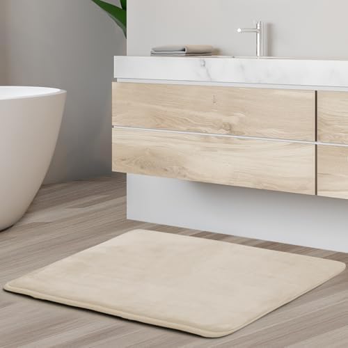 Clara Clark Bathroom Rugs, Velvet Memory Foam Bath Mat, Non-Slip Bath Rugs - Image 2