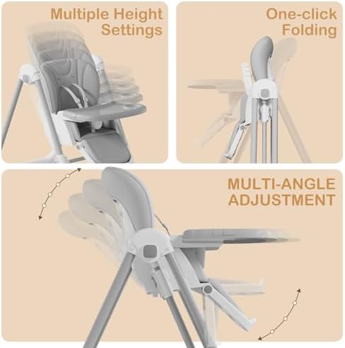 High Chairs for Babies and Toddlers Foldable - Image 4