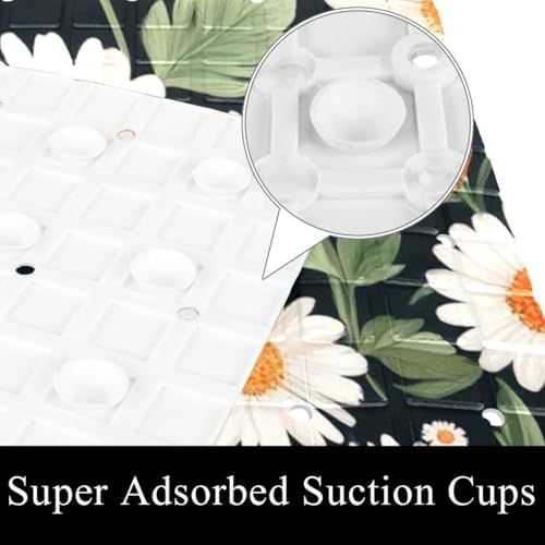 Non Slip Bathtub and Shower Mat 26.8x15.1 inch, Bath Mat - Image 3