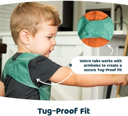 Tiny Twinkle Mess Proof Baby Bibs | 2 Pack Waterproof Toddler Bib - Image 4