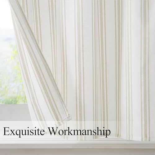 ZJDECOR Cotton Blended Tier Cafe Curtains - Image 2