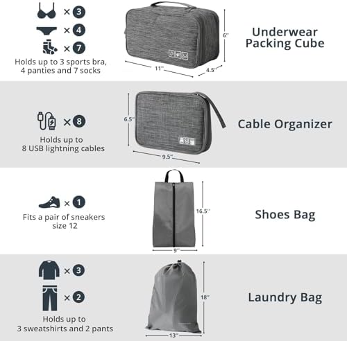 NICOSHOW 7 Set Compression Packing Cubes - Image 4