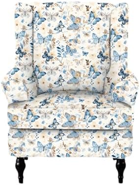 NILUOH Wingback Chair Covers 2-Piece, Armchair Slipcovers by NILUOH
