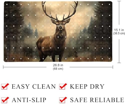 Baby Bath Mat Non Slip 26.8"x15.1" Bathtub Mat - Image 4