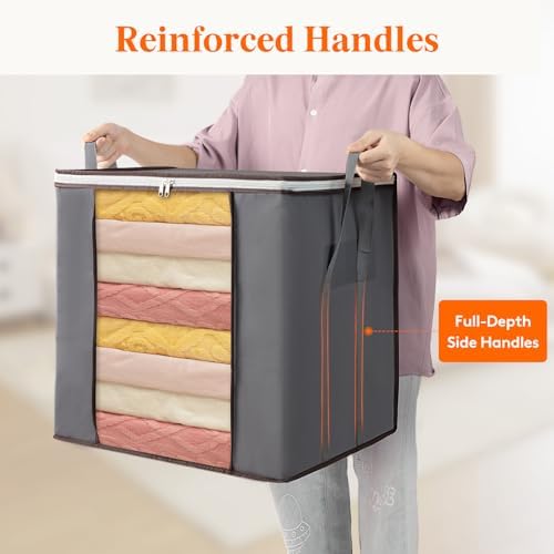 Lifewit 6 Pack 100L Large Clothes Storage, Blanket Storage Bags - Image 4