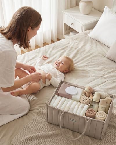 Blissful Diary Baby Diaper Caddy Organizer, Nursery Storage - Image 6