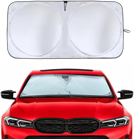 Econour Car Windshield Sun Shade, Foldable Front Window Sunshade, Sun Visor by EcoNour
