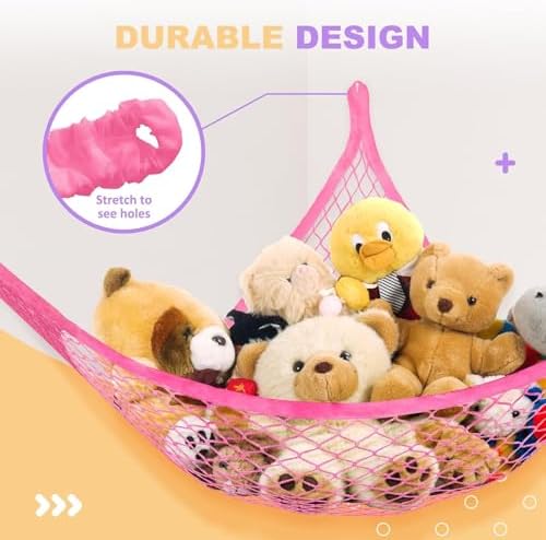 Lazebox Stuffed Animal Net Hammock - Image 4