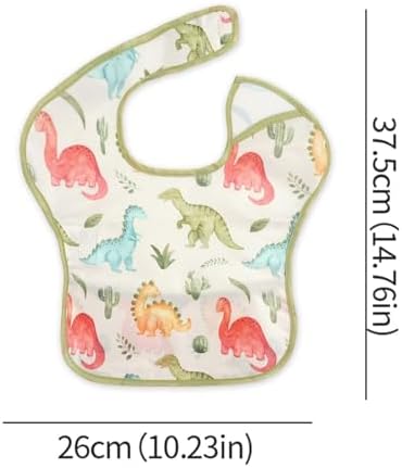 3-Pack Mess Proof Baby Bibs for Eating, Lightweight - Image 2