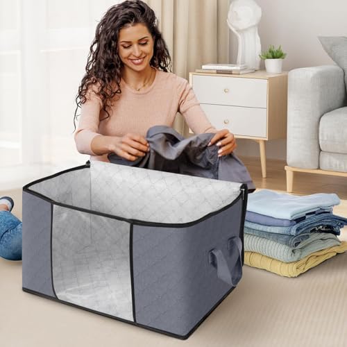Fab totes 6 Pack Storage Bags for Clothes Blanket Storage Bins - Image 3