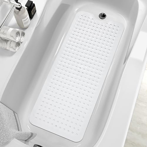 MOONFLY Shower and Bathtub Mat, 40x16 Inches, Extra Long Non Slip Mats by MOONFLY