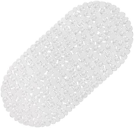 WELTRXE Pebbles Bath Mat Clear Non-Slip Bathtub Mat - Image 4