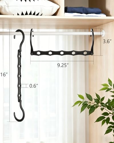 AMKUFO Hangers-Space-Saving 16 Pack Space-Saver, Plastic Magic Hangers - Image 2