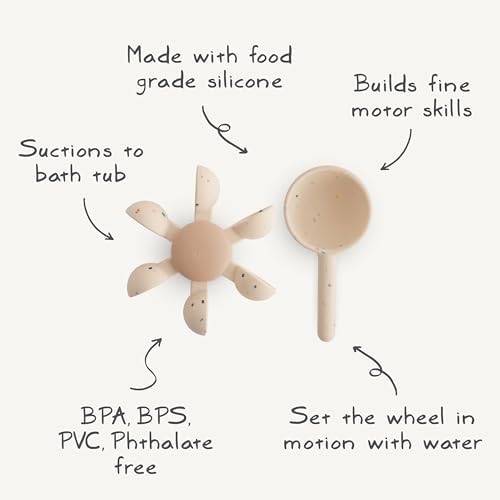 mushie Water Wheel Bath Toy | Toddler Sensory Toys - Image 2
