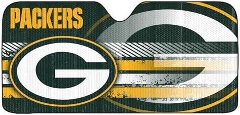 Fanmats NFL Windshield Sun Auto Shade, Sun Shield Sun Visor Accordion tri-fold by FANMATS