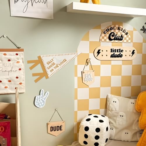 Nursery Toddler Room Wall Decor Silly Goose Pennant Banner Flags - Image 3