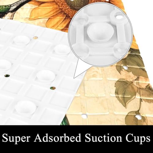 Non Slip Bathtub and Shower Mat 26.8x15.1 inch, Bath Mat - Image 3