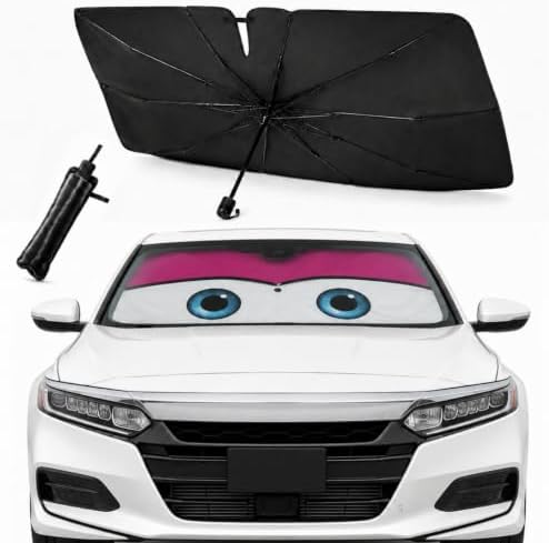 Car Windshield Sun Shade Umbrella, Univeral Fit Mid-Large Sedan & SUV by eygeufg