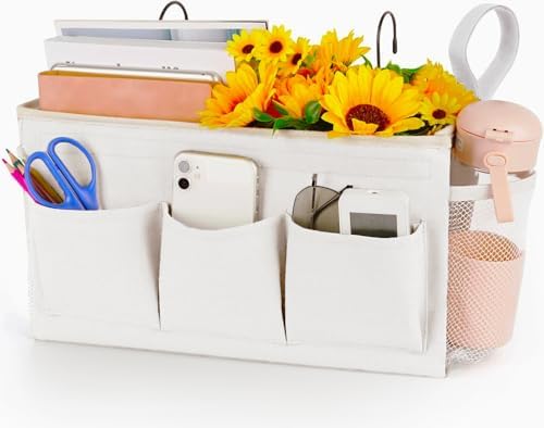 Bedside Caddy, Bedside Storage Bag Hanging Organizer by Loghot