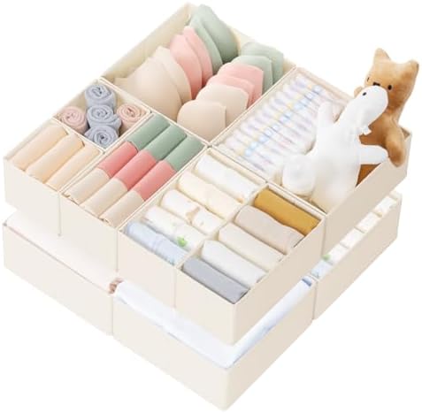 Criusia Drawer Organizer Clothes, 10 Pack Dresser Organizer by Criusia