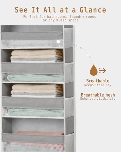 KMSCO Over The Door Organizer 6 Large +13 Mesh Side Pockets - Image 5