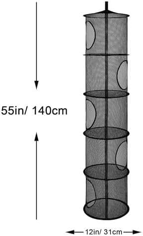 Hanging Stuffed Animal Storage Hammock Net 5 Tiers - Image 3