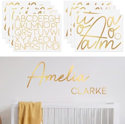 Boao Personalized Name Letter Wall Decal, Full Name, Extra Larger by Boao