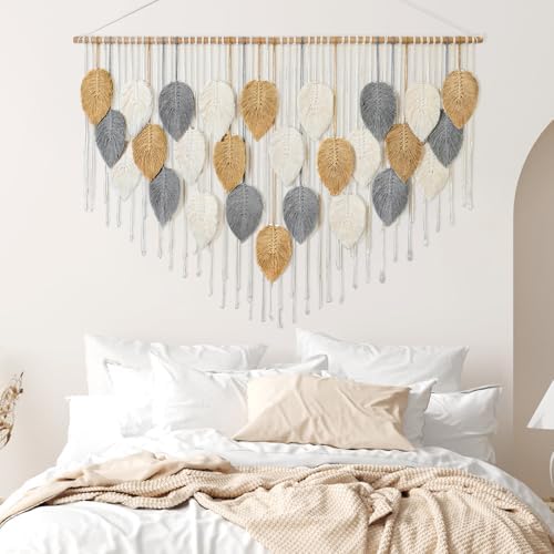 Large Macrame Wall Hanging Boho Woven Tapestry Chic Modern Home Decorations - Image 6