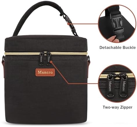 Mancro Baby Bottle Cooler Bag for Breast Milk, Includes Ice Pack - Image 6