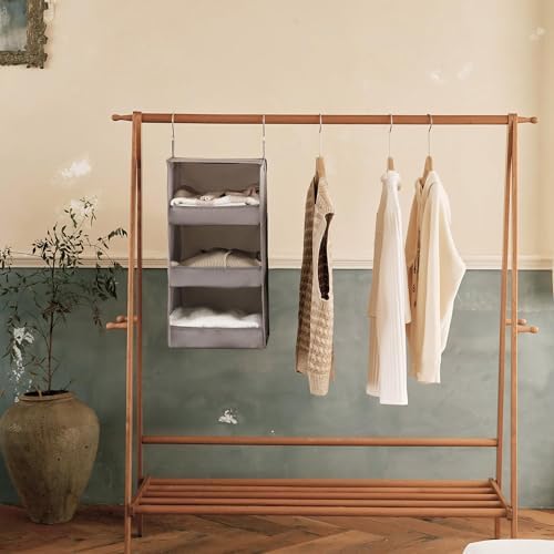 GRANNY SAYS 3-Shelf Hanging Closet Organizer, Foldable Storage - Image 2