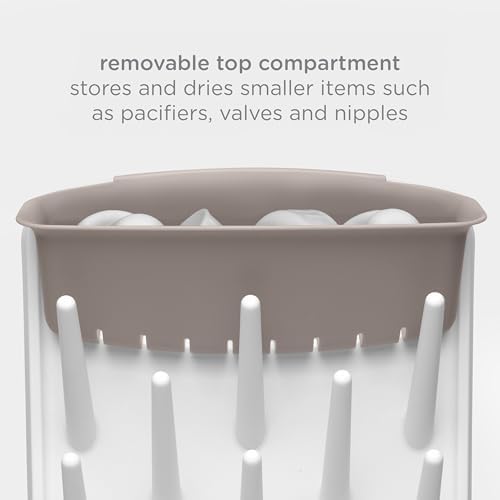 Ubbi Vertical Baby Bottle Drying Rack, Space Saving Countertop Drying Rack Baby - Image 4