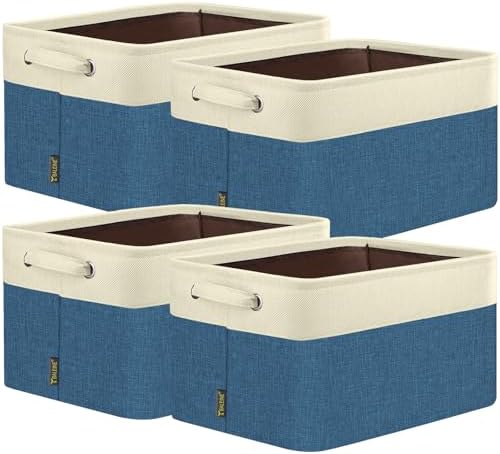 BALEINE 4 Pack Fabric Closet Storage Bins by BALEINE
