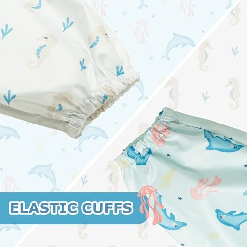 Little Dimsum Long Sleeve Bib for Baby Infant Toddler 6-36 Months - Image 2