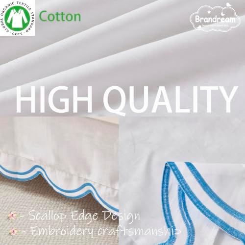 Brandream 100% Organic Cotton Crib Skirt - Image 3