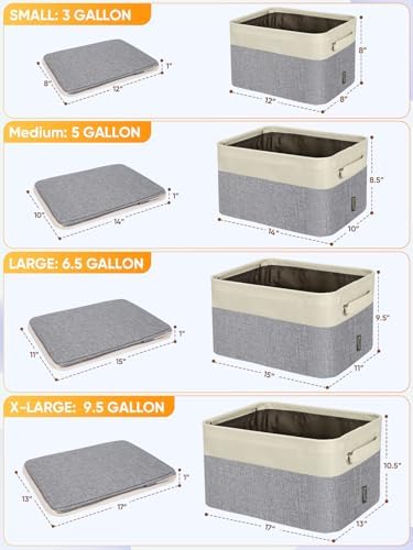 BALEINE 1 Pack Fabric Closet Storage Bins - Image 2