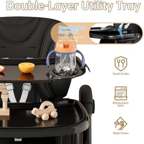 High Chairs for Babies and Toddlers Foldable - Image 5